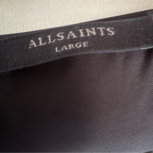 NWOT All Saints Kowolo TShirt Dress Black (L) - Picture 3 of 3